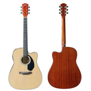Gibz's Guitar F41CHEQ Fender Style Glossy Semi-Acoustic Guitar