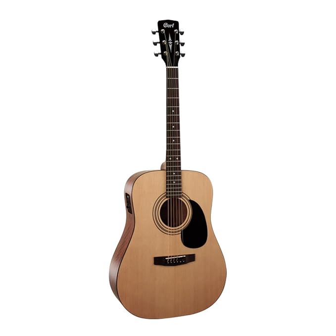 Cort AD810E Dreadnought Electro-Acoustic Guitar - Natural Open Pore