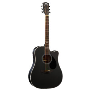Kepma D1CE TRANS K10- Semi-Acoustic Guitar- Black Matt