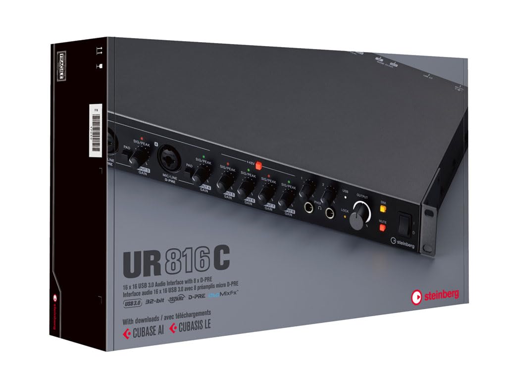 Steinberg UR816C Rackmountable USB 3.0 Audio Interface, 8-in/8-out