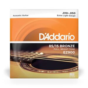 D'Addario EZ900 85/15 Bronze Great American Extra Light Acoustic Guitar Strings