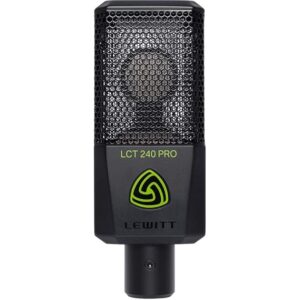 Lewitt LCT-240 Pro Cardioid Condenser Microphone for Professional Recording (Black)