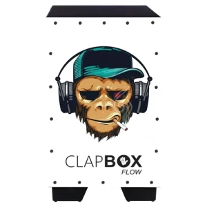 Clapbox Flow Graphic Cajon- Walnut wood (H:50 W:30 L:30)