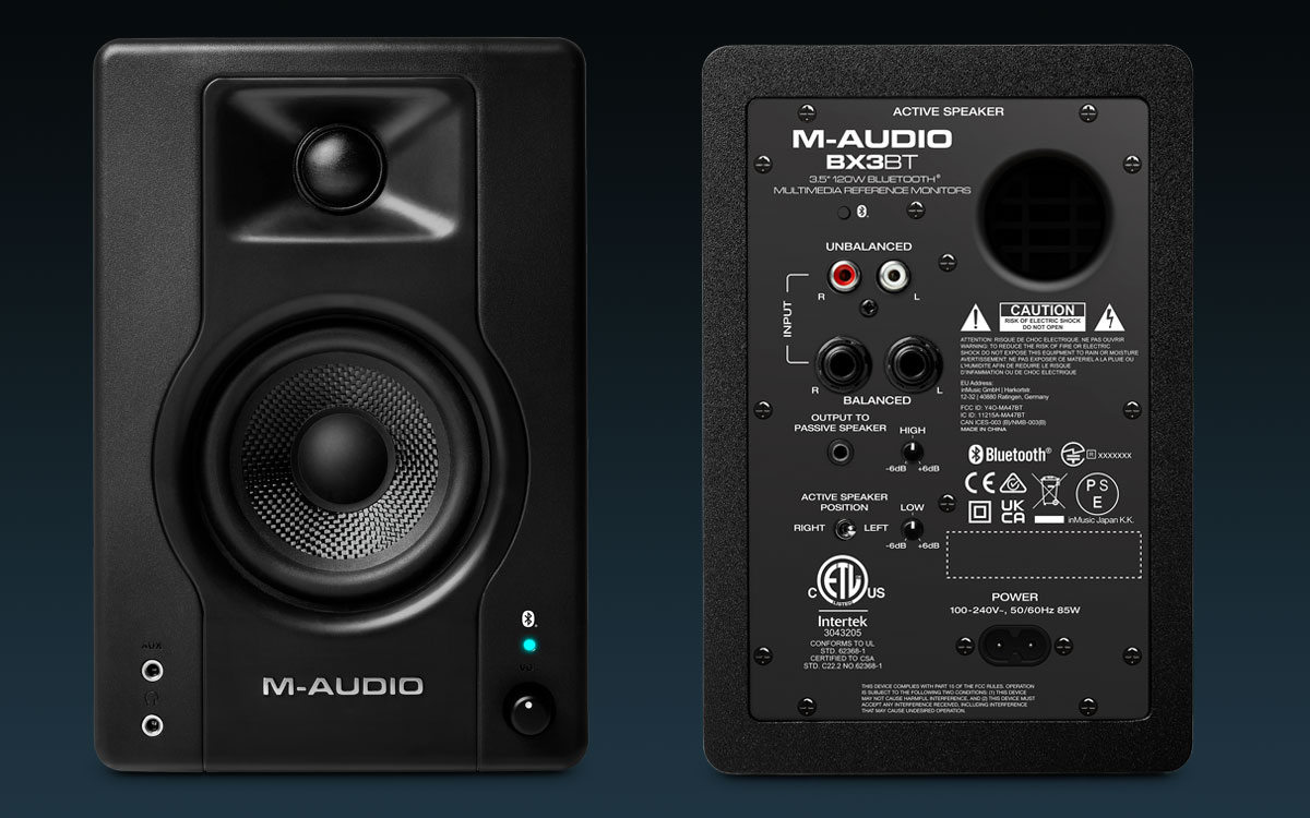 M-Audio BX3 3.5-inch Active Studio Monitor - Pair - Guitar Ghar
