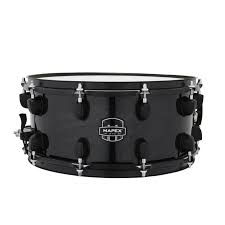 Mapex MPX Maple/Poplar Snare Drum - 6.5 x 14-inch - Black with Black Hardware
