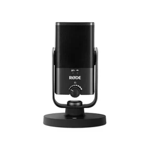 Rode NT-USB Mini Studio Quality USB Unidirectional Microphone for podcasting, Streaming, Musician, Gaming, Voice Over (Black)