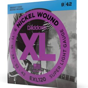 Daddario EXL120 Super Light Electric Guitar Strings 09-42
