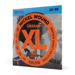 D'Addario EXL110 Nickel Wound Electric Guitar Strings 10 46 Gauge