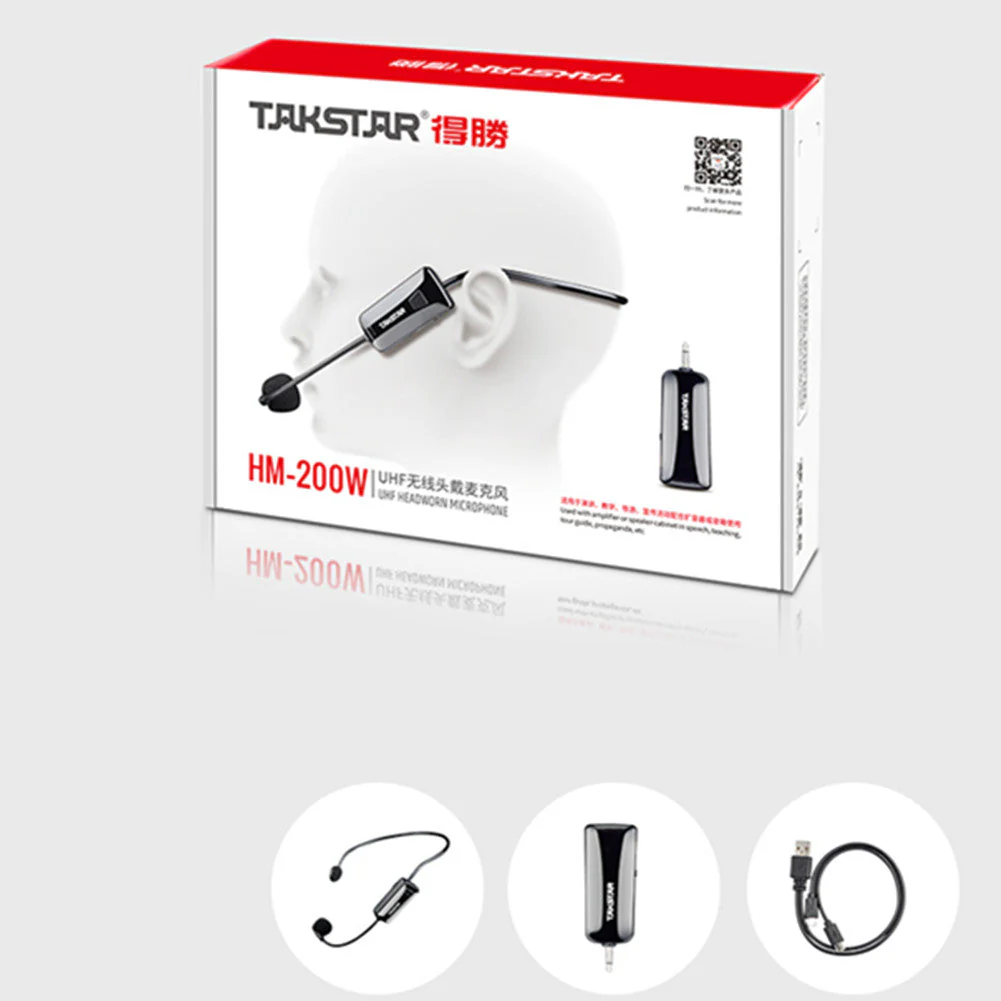 Takstar HM-200W Headset Wireless UHF Microphone