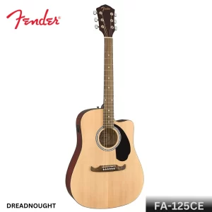 Fender FA-125CE Dreadnought Semi Acoustic Guitar Brand: Fender