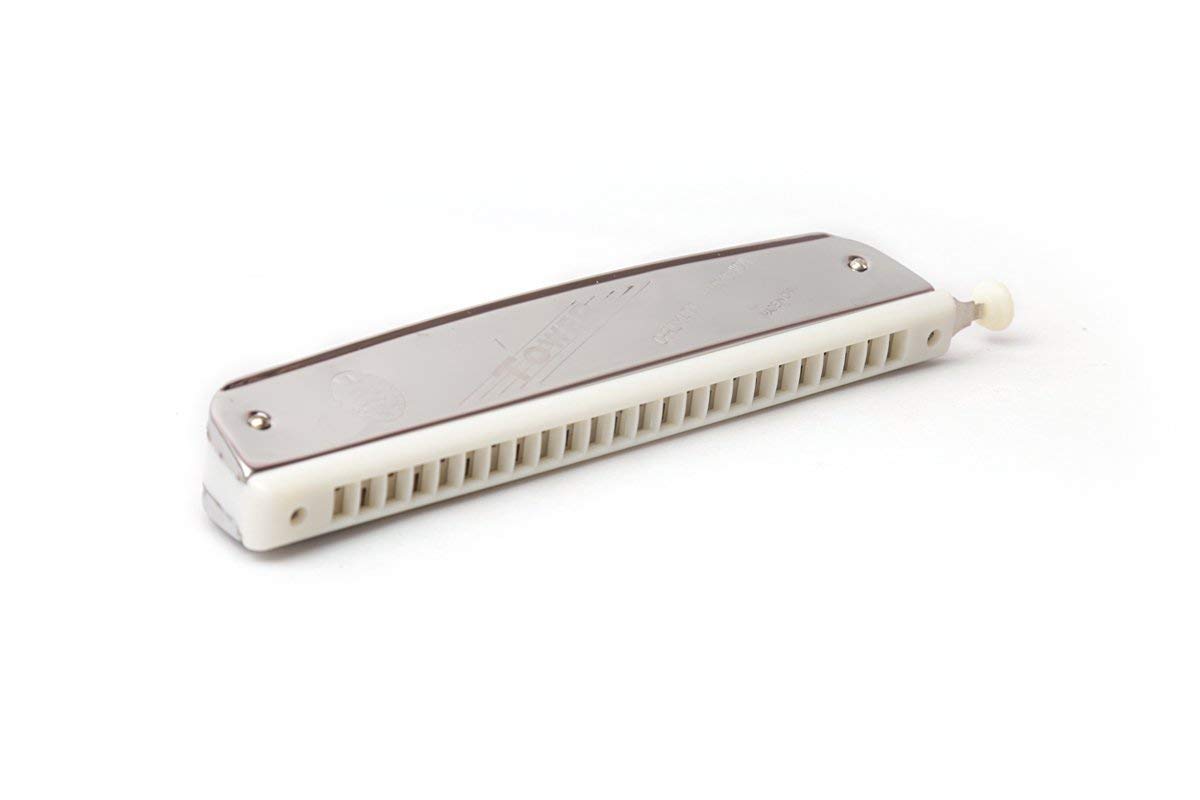 Tower Mouth Organ Harmonica 24 Holes Key-C With Scale Change Option, Silver - Image 6