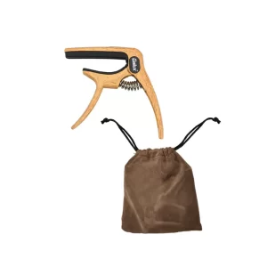 Galux GC-501A 3in1 Zinc Metal Capo for Acoustic and Electric Guitar (Dark Wood)[Brand: GALUX]