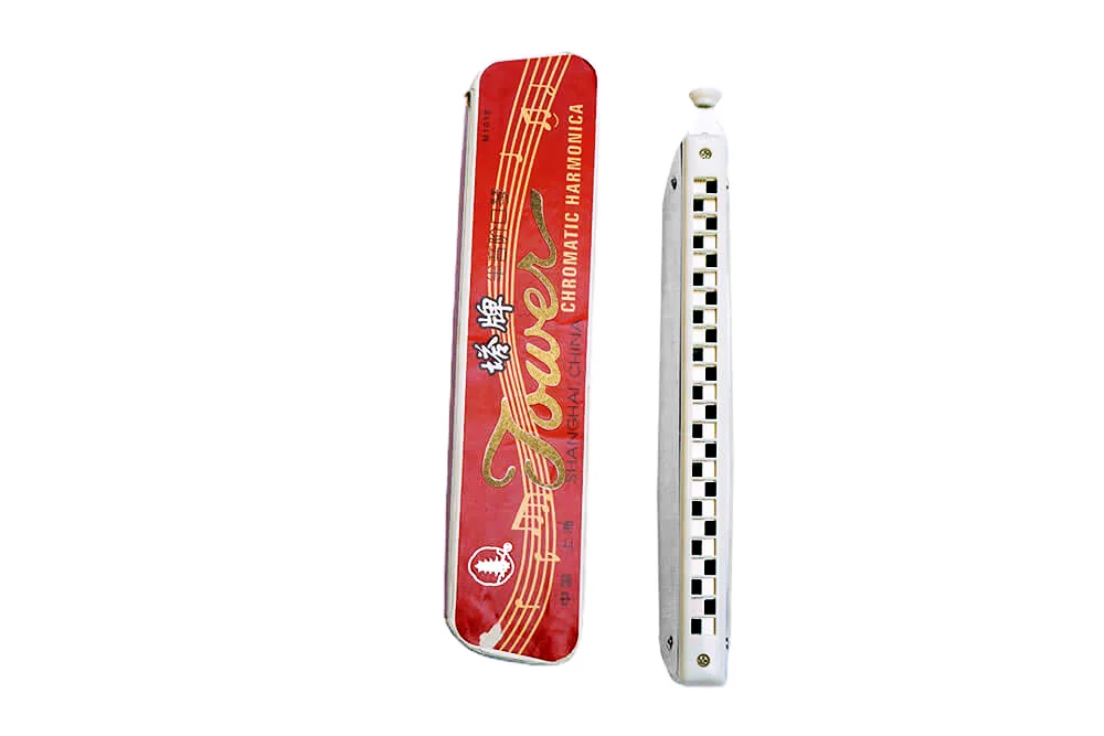 Tower Mouth Organ Harmonica 24 Holes Key-C With Scale Change Option, Silver - Image 3