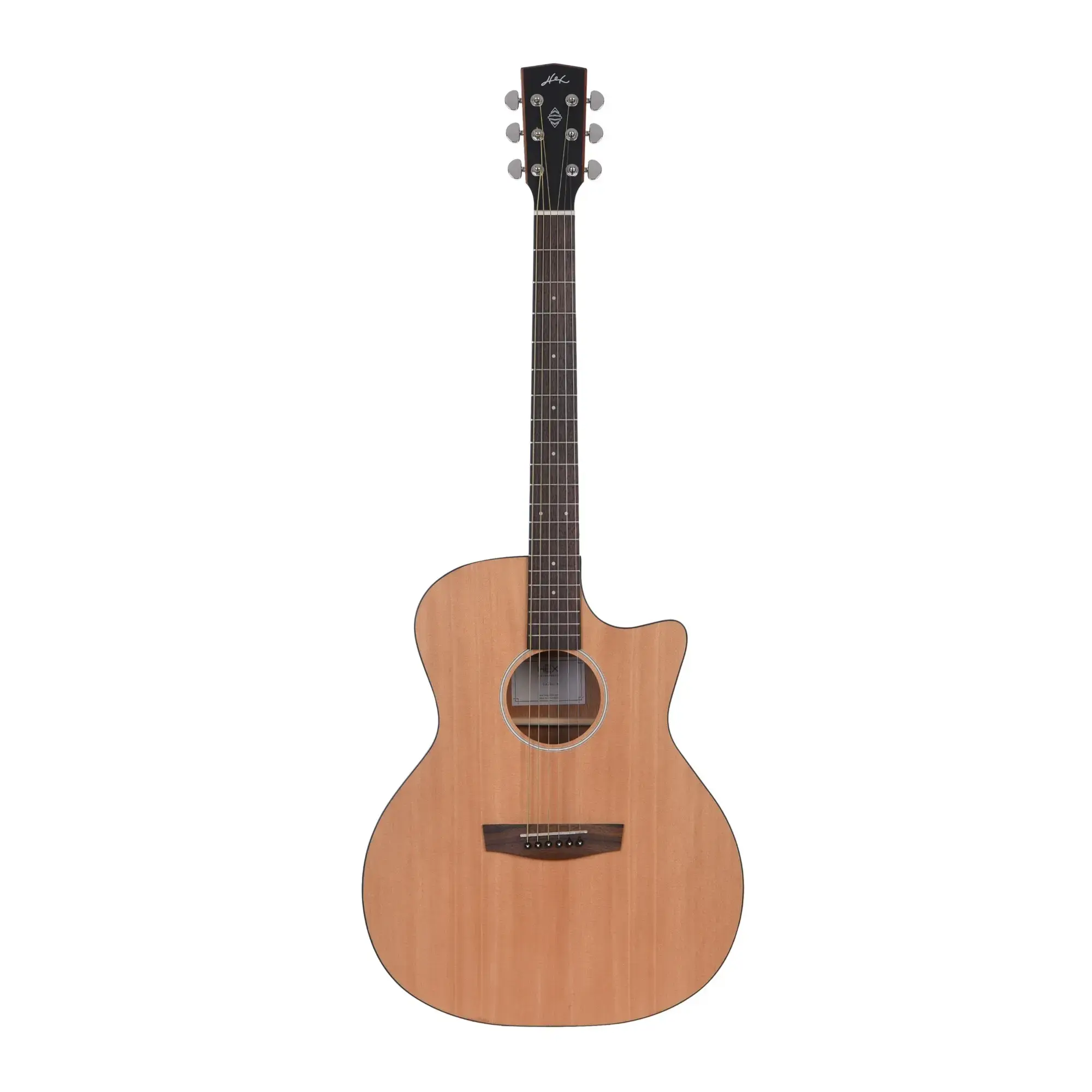 Hex GA70CE - Natural matt Semi-acoustic guitar