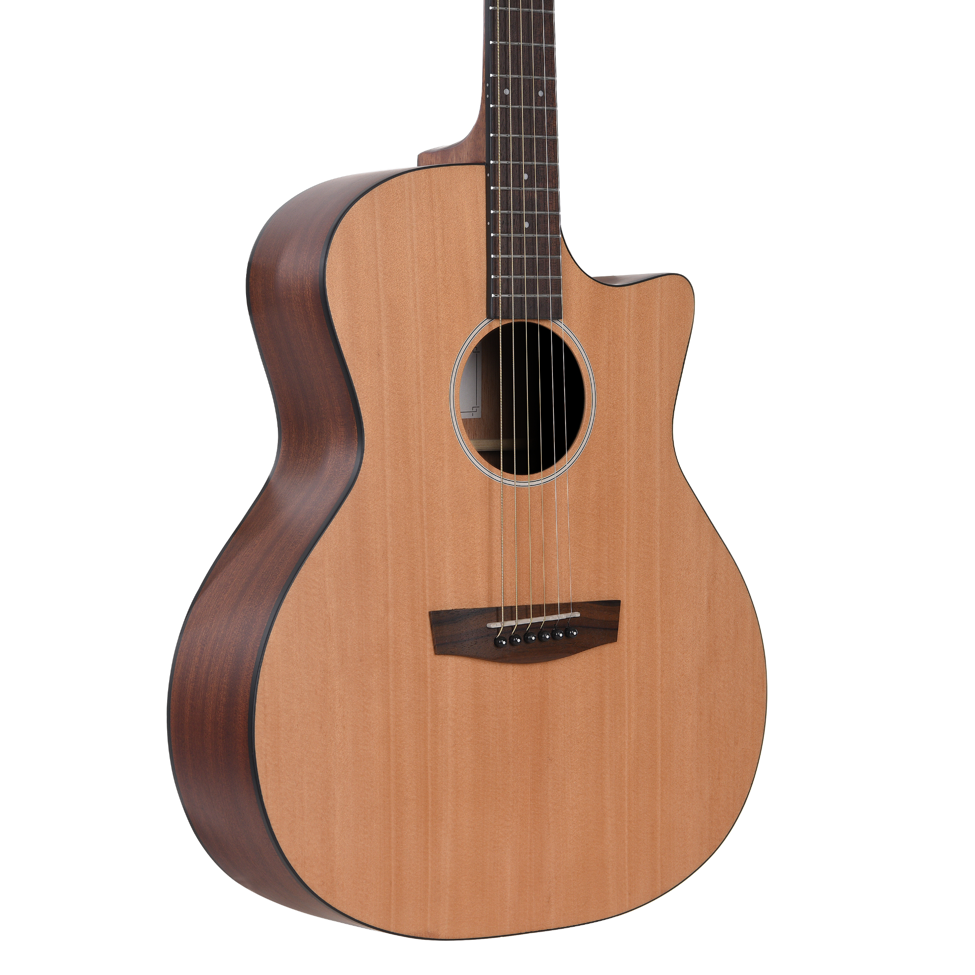 Hex GA70CE - Natural matt Semi-acoustic guitar - Image 3