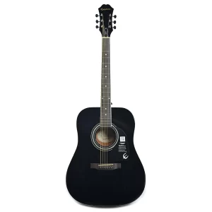 Epiphone DR-100 Dreadnought Acoustic Guitar - Ebony EA10EBCH1