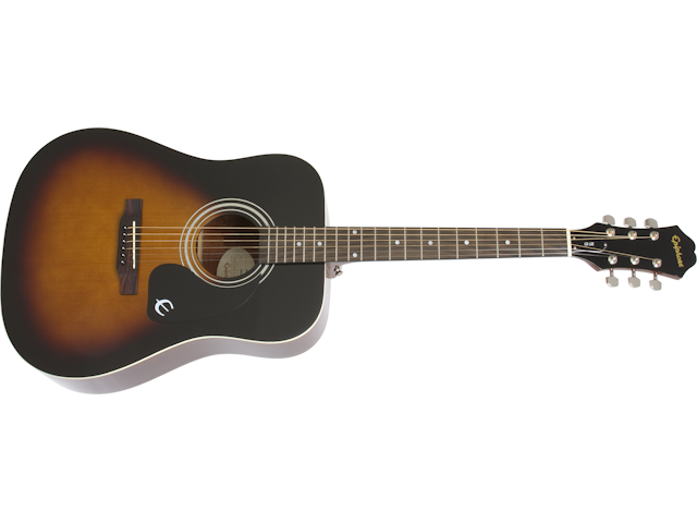 Epiphone Dr-100 Acoustic Guitar-[vintage sunburst] - Image 2