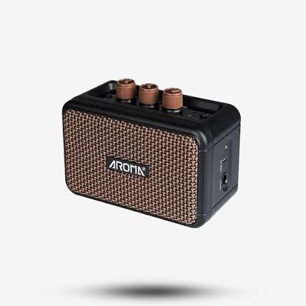 Aroma AG-04 Rechargeable Guitar Amplifier,Mini 5W Dual Speaker Guitar Amp With Clean Overdrive Effect - Image 3
