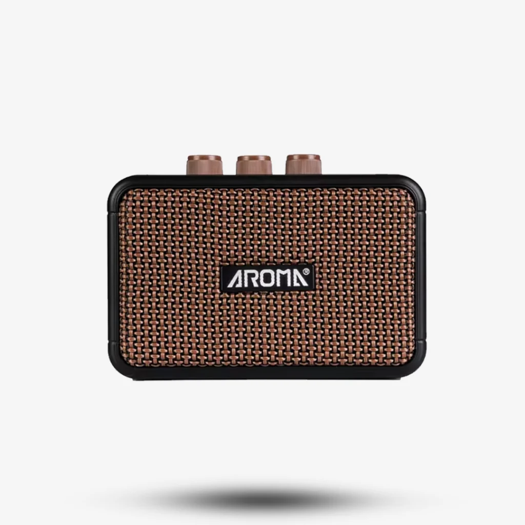 Aroma AG-04 Rechargeable Guitar Amplifier,Mini 5W Dual Speaker Guitar Amp With Clean Overdrive Effect - Image 2