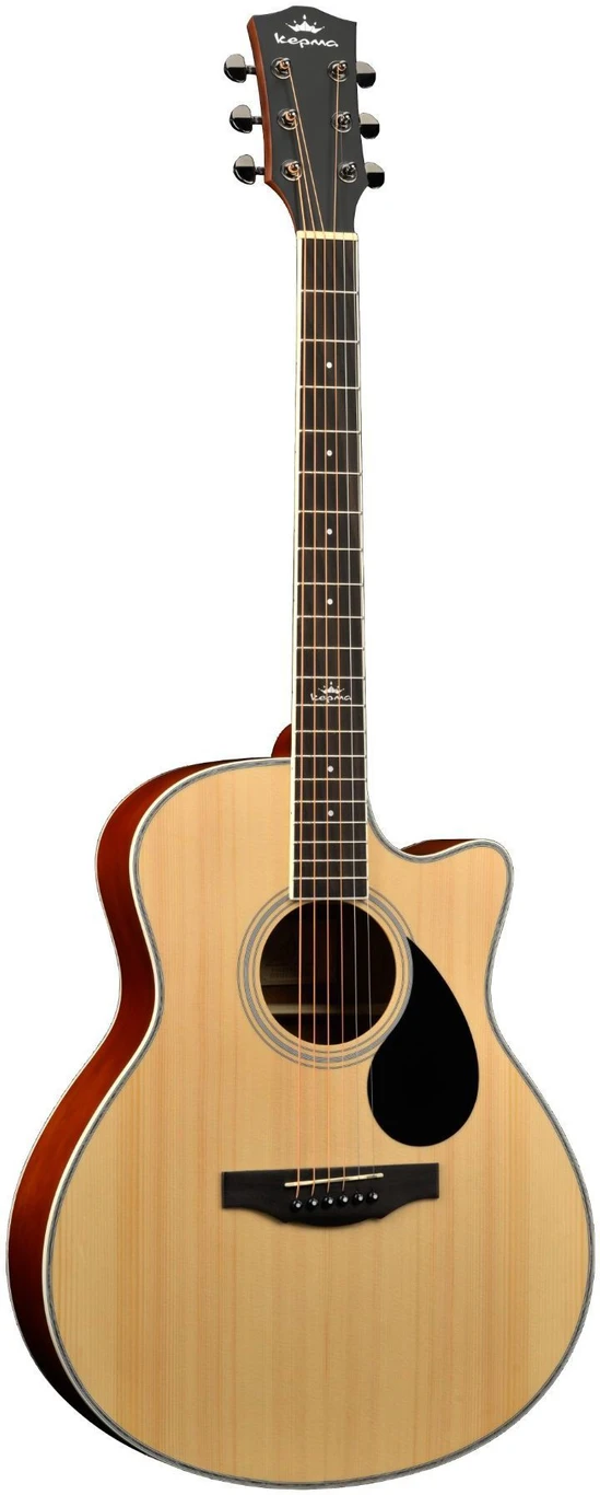 KEPMA NATURAL MATT A1C Acoustic Guitar - Image 4